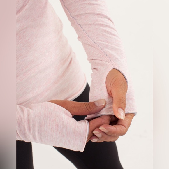 Lululemon Every Yogi Long Sleeve Pink Gray Top Size - Picture 3 of 12